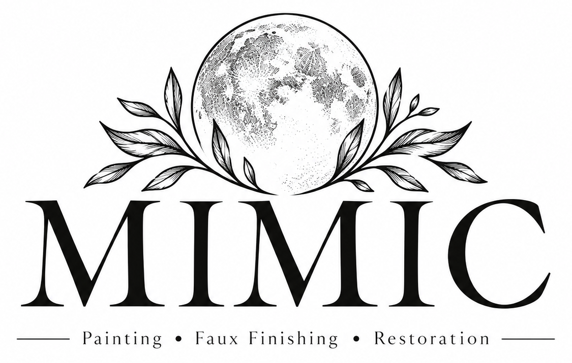 Mimic — Painting • Faux Finishing • Restoration. Moon and botanical artwork.